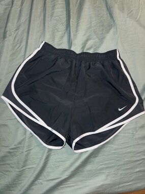 Nike Women's Dark GrayRunning Shorts with White Trim